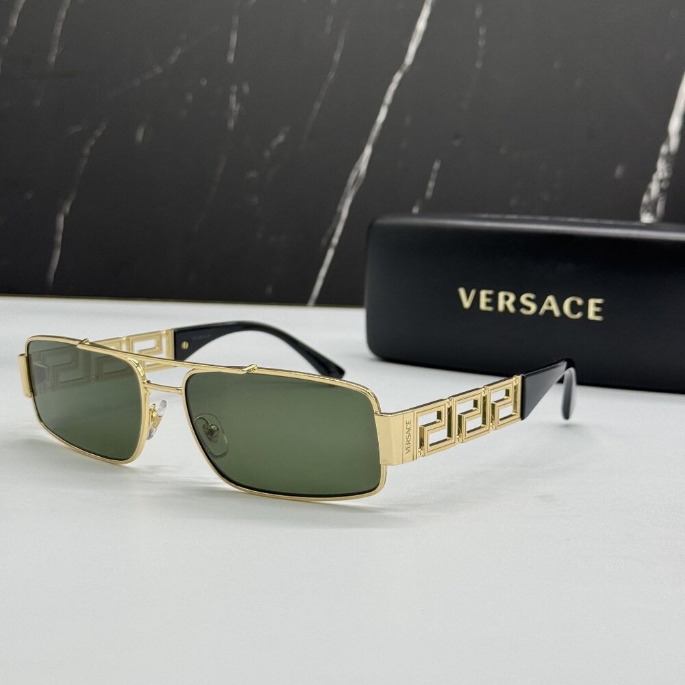 NEW VERSACE VE2257 1002/71 SUNGLASSES MOD 2257 GOLD UNISEX EYEWEAR VE2257 100271 - Picture 1 of 9